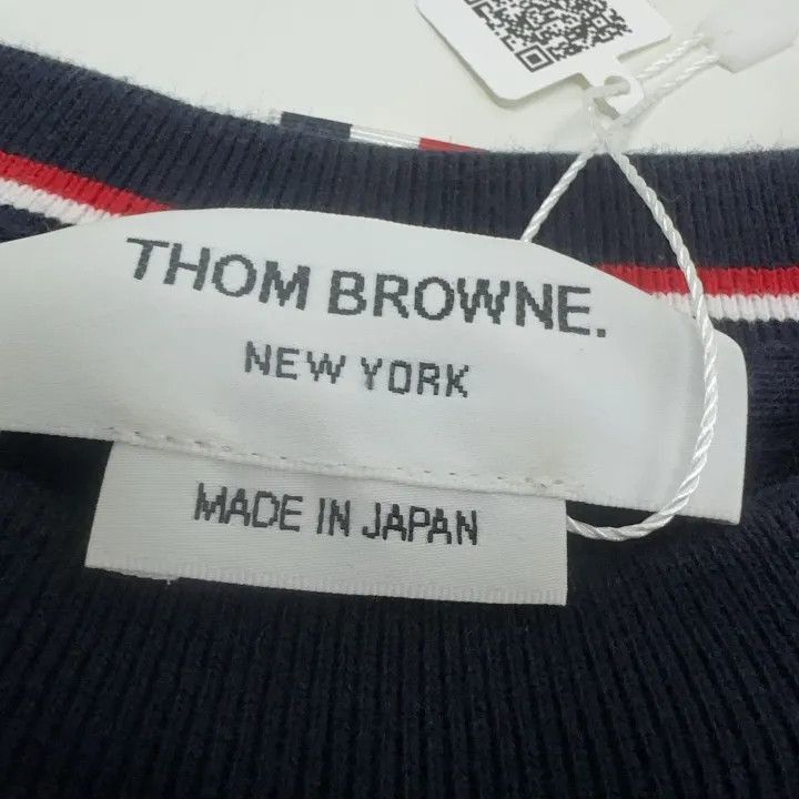 Thom Browne Thom Browne Classic Four Stripe Crew Neck Sweatshirt -2507 Size US S / EU 44-46 / 1 - 2 Thumbnail