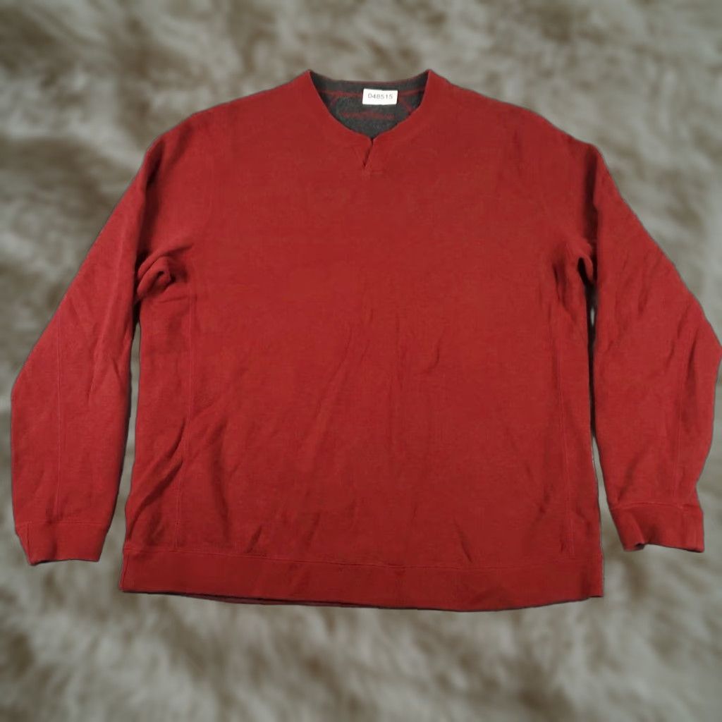Tommy Bahama Tommy Bahama Mens Large Casual Pullover Red Sweater Size US L / EU 52-54 / 3 - 1 Thumbnail