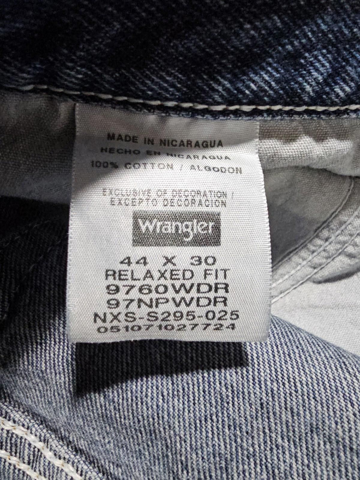 Wrangler Wrangler Premium Denim Men's 44x30 Relaxed Fit Jeans Size US 44 / EU 60 - 7 Thumbnail