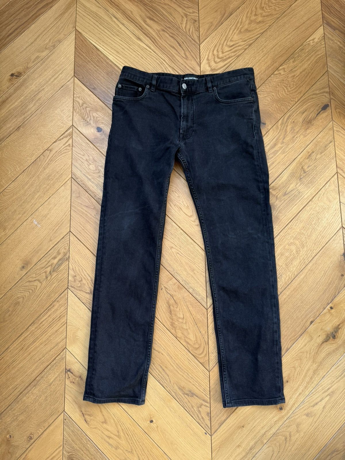 Balenciaga Balenciaga straight fit black jeans Size US 34 / EU 50 - 1 Thumbnail