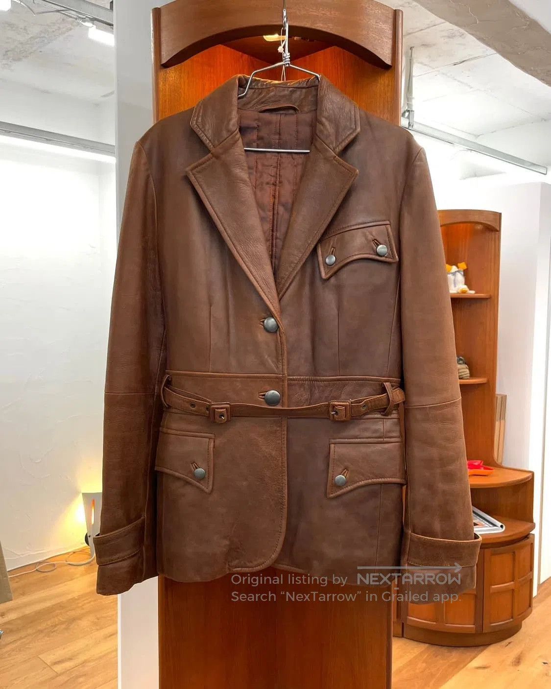 Max Mara Max Mara Vintage Leather Jacket. Size M / US 6-8 / IT 42-44 - 5 Thumbnail