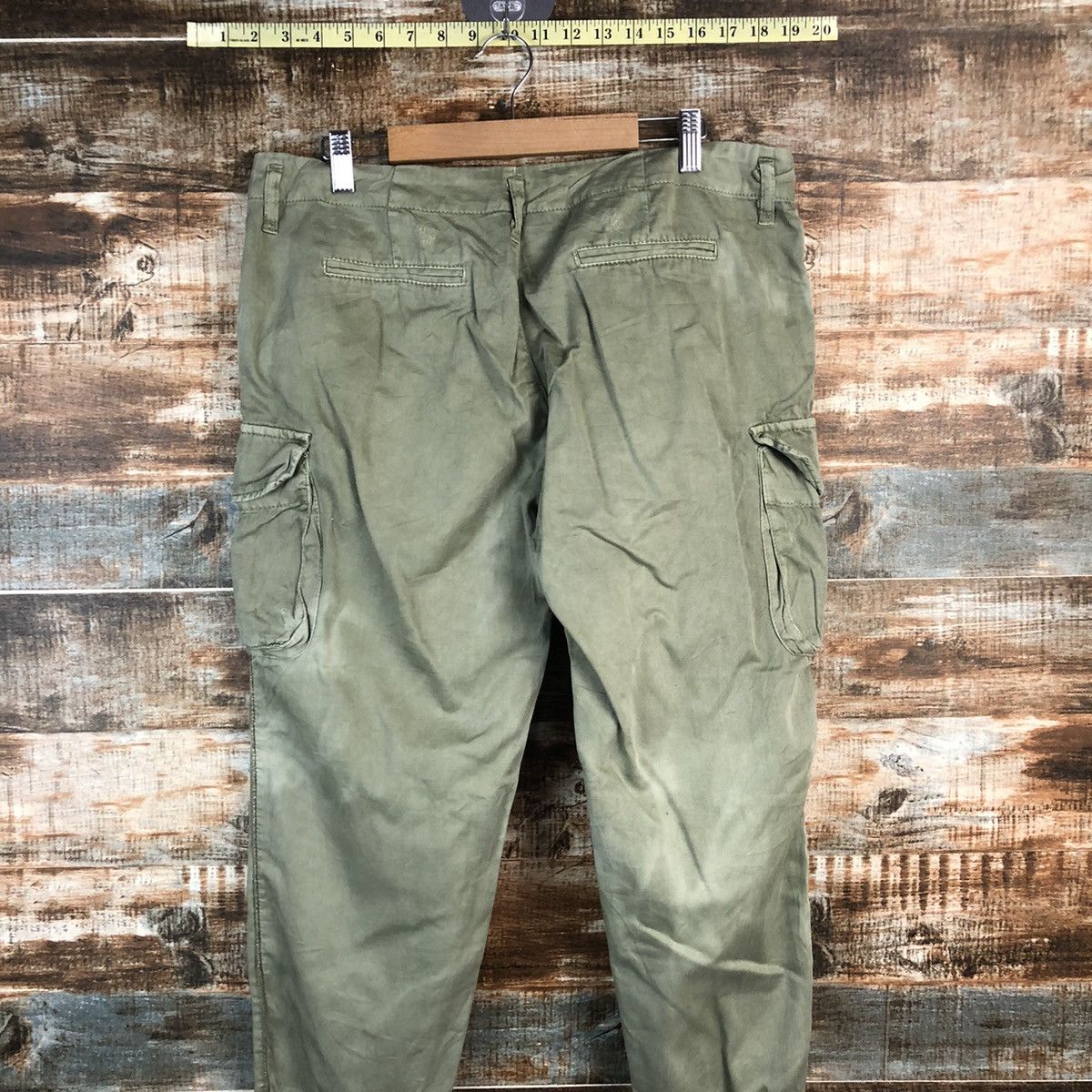 Japanese Brand DL Japanese Brand Green Cargo Multipocket Pants #C645 Size US 33 - 12 Thumbnail