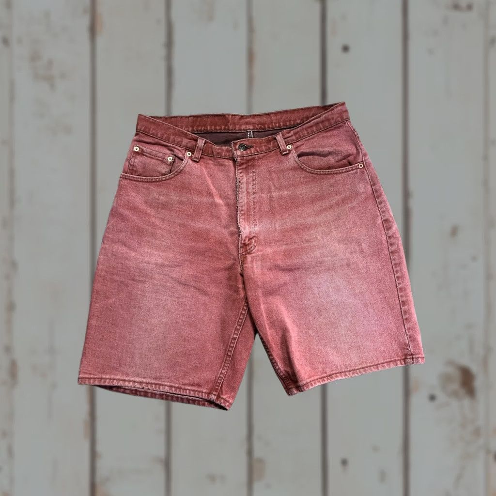 Levi's VINTAGE Levis 560 Denim Shorts Mens 36 Red Relaxed Bermuda Casual Summer Shirt Size US 36 / EU 52 - 1 Thumbnail