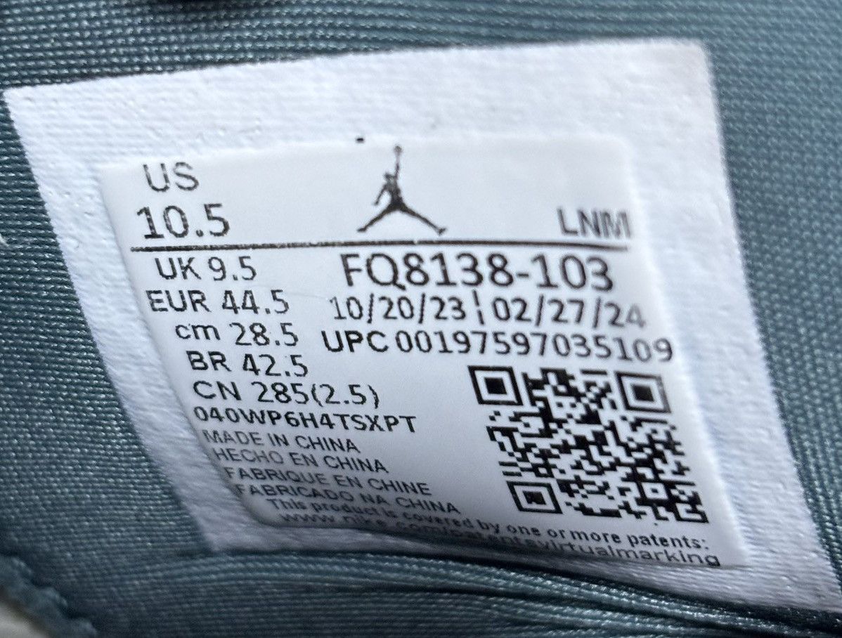 Jordan Brand Jordan 4 Retro Oxidized Green 2024 Size 10.5 Size US 10.5 / EU 43-44 - 6 Thumbnail