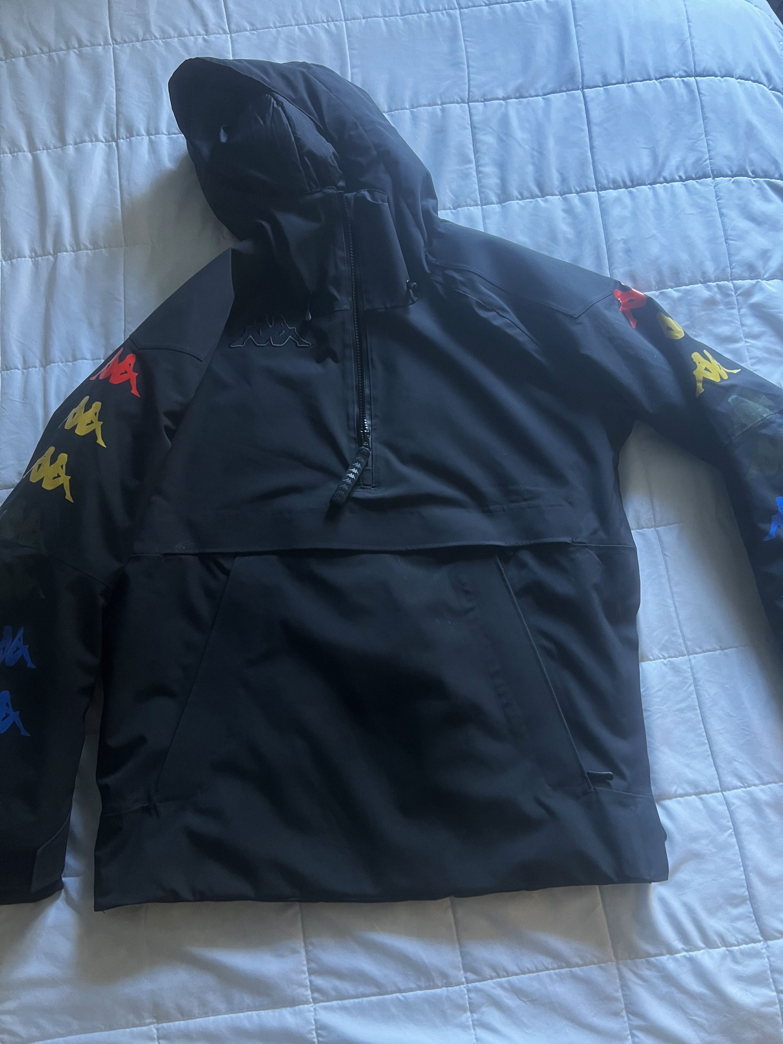 Kappa Kappa FISI Ski Anorak Jacket Black Multicolor Logos Size US M / EU 48-50 / 2 - 1 Thumbnail