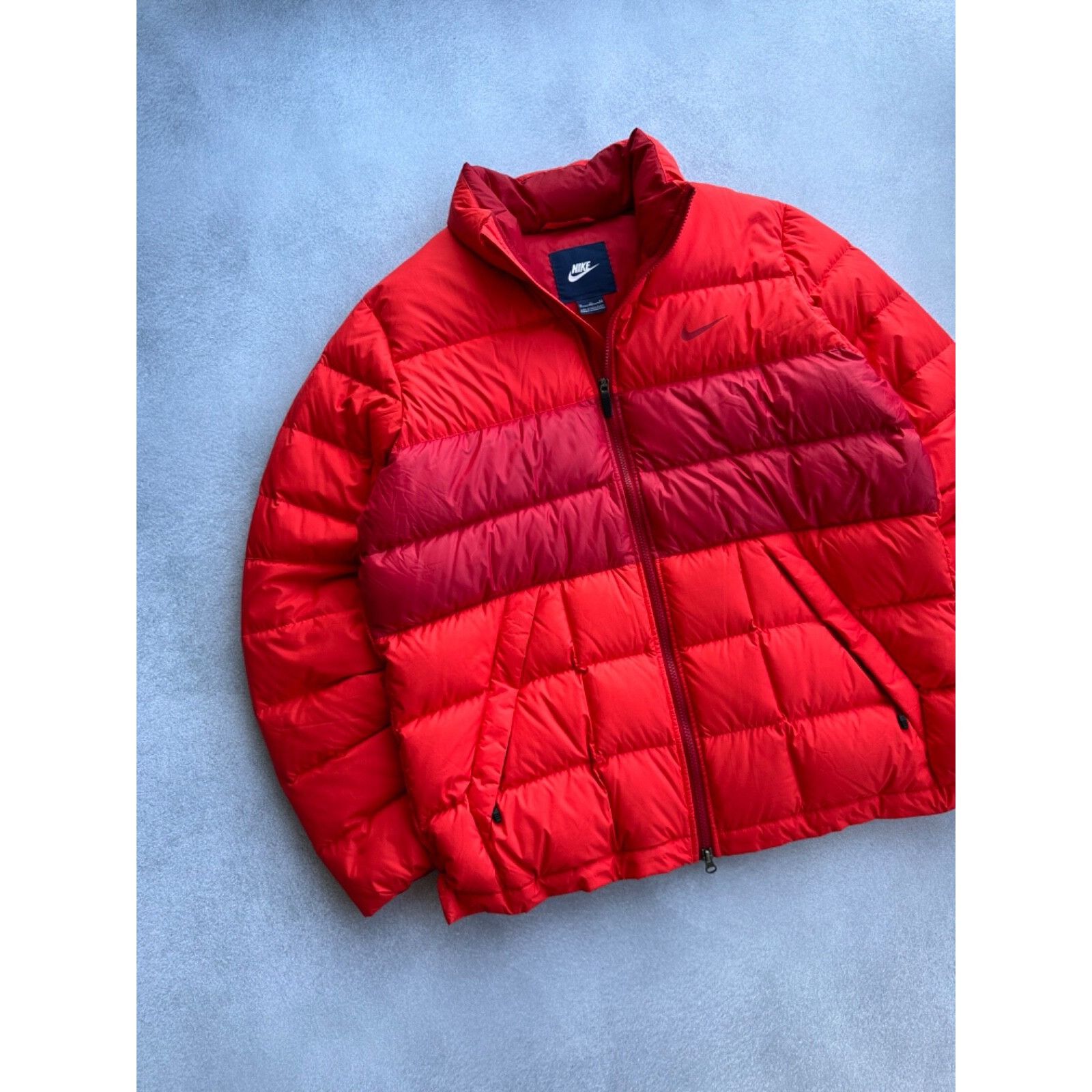 Nike VTG Nike Y2K Red Puffer Jacket Size US XL / EU 56 / 4 - 2 Thumbnail