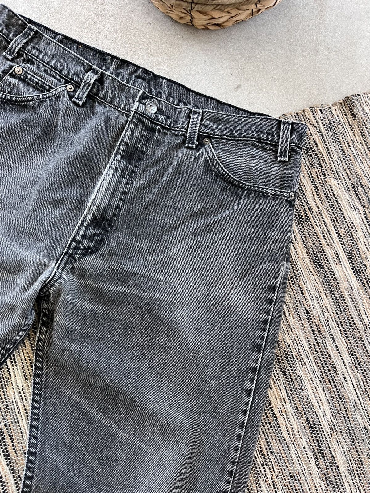 Levi's Vintage Levis 505 Denim Jeans 38x30 Grey Straight Fit Size US 38 / EU 54 - 7 Thumbnail