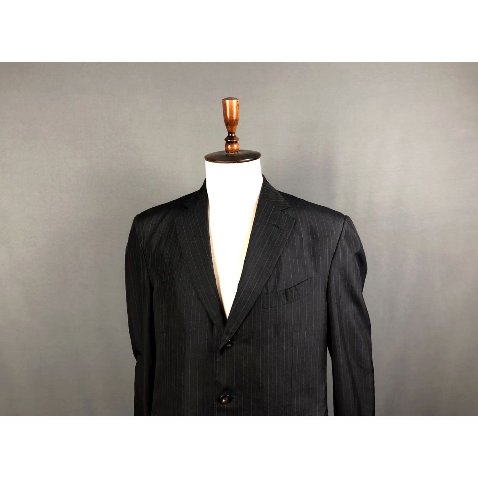 Boglioli Boglioli Blazer Silk Men 54 Black Striped Shirt? Size 54R - 4 Thumbnail