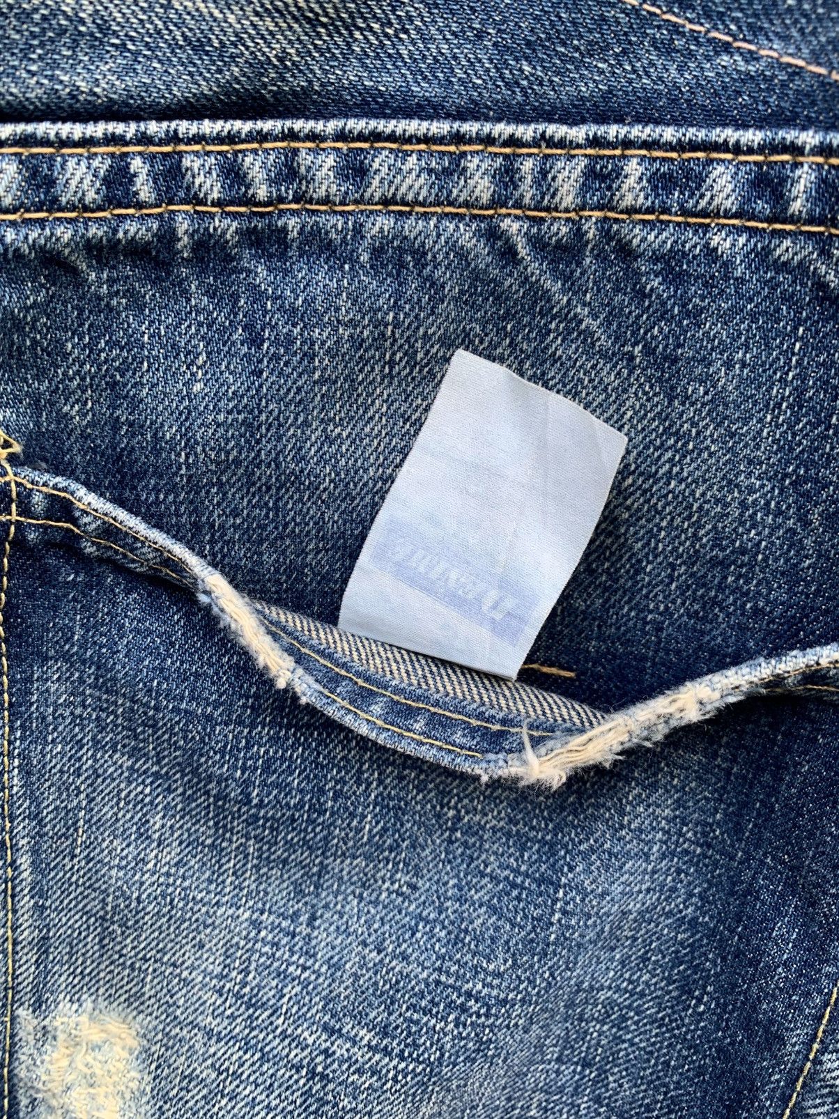 Japanese Brand Denime japan distressed selvedge denim Size US 30 / EU 46 - 8 Thumbnail