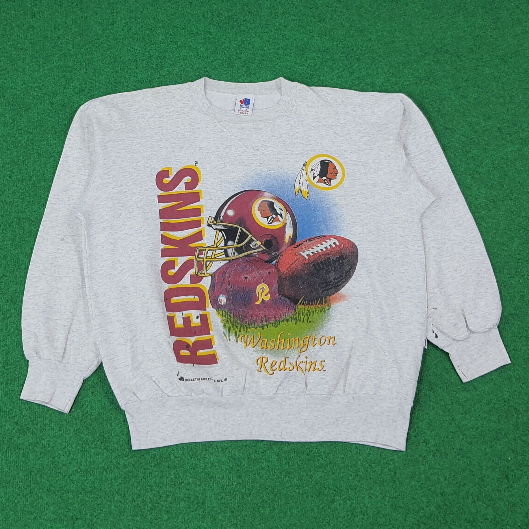 Vintage Vintage Washington Redskin NFL Sweatshirt C273N11 Size US L / EU 52-54 / 3 - 1 Thumbnail