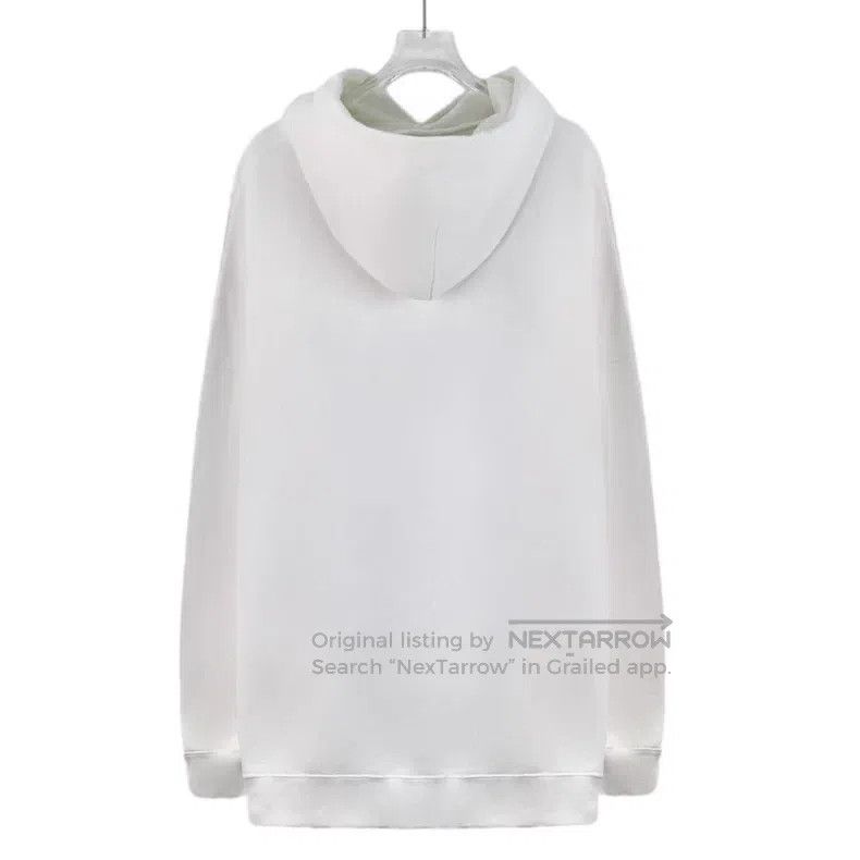 Balenciaga Balenciaga White Cartoon Earth Print Cotton Hooded Long Sl Size US S / EU 44-46 / 1 - 2 Thumbnail
