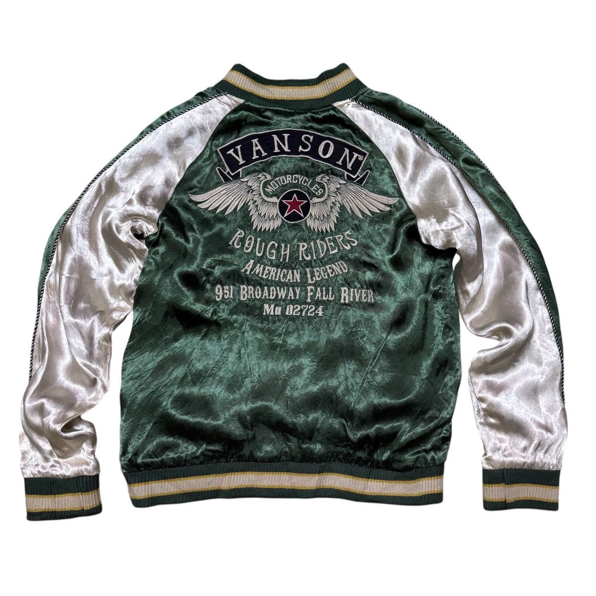 Vanson Leathers Vanson Leathers Big Logo Reversible Sukajan Jacket Size US M / EU 48-50 / 2 - 3 Thumbnail