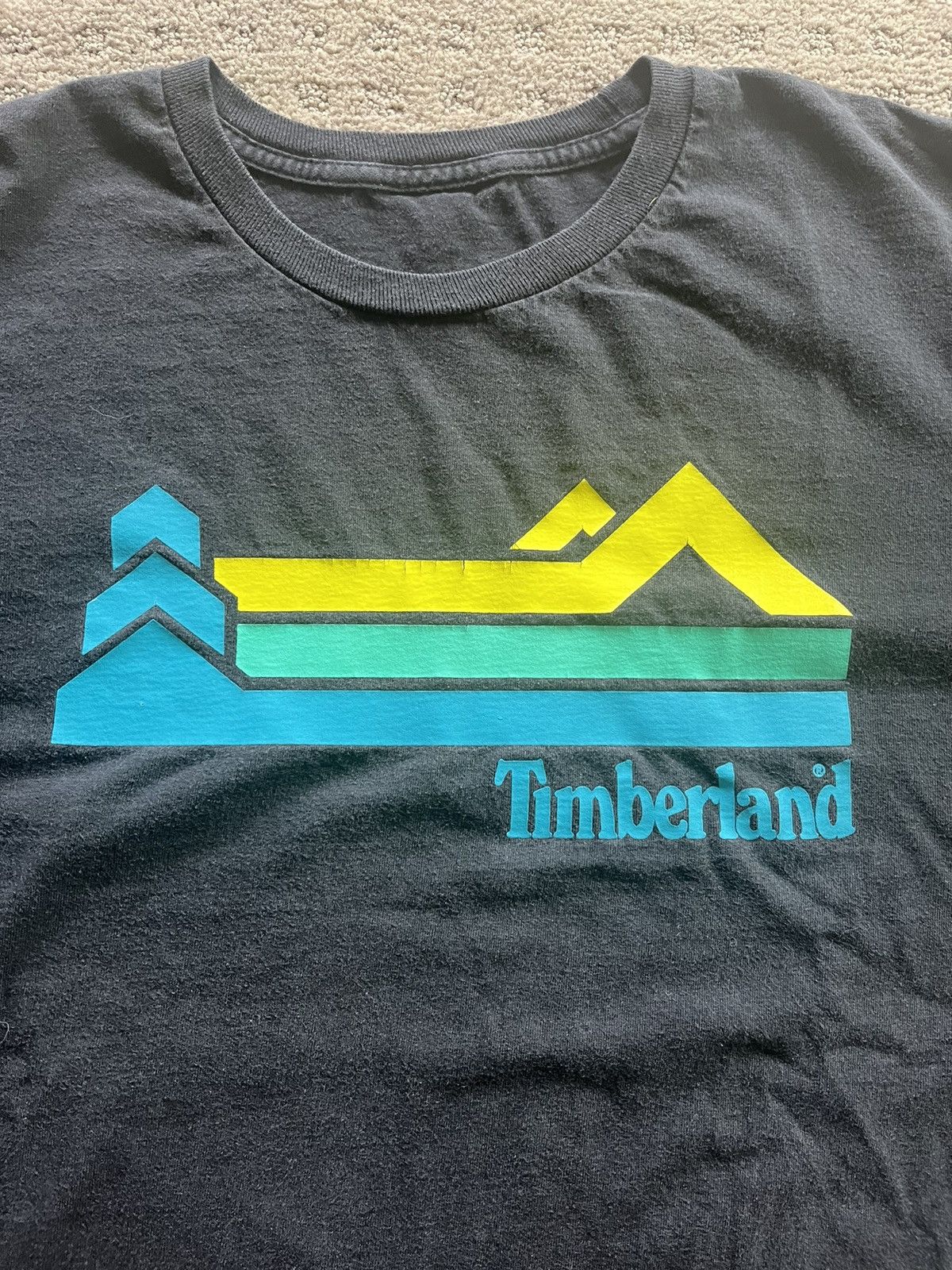 Timberland Vintage Black Timberland T Shirt Size US L / EU 52-54 / 3 - 2 Thumbnail
