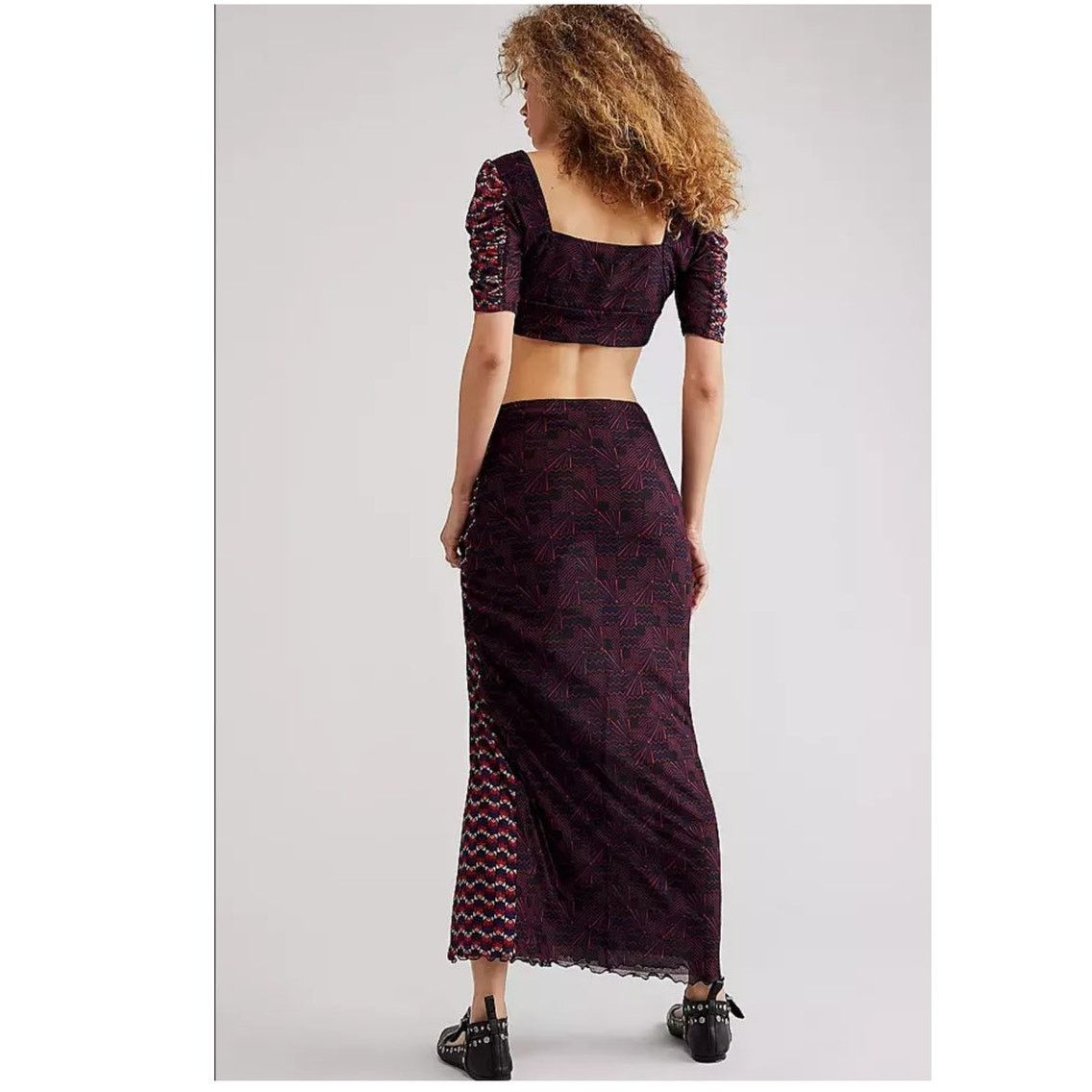 Free People New FREE PEOPLE Anna Sui Sunburst And Tulips Set $689 Sz M Size 30" / US 8 / IT 44 - 4 Thumbnail