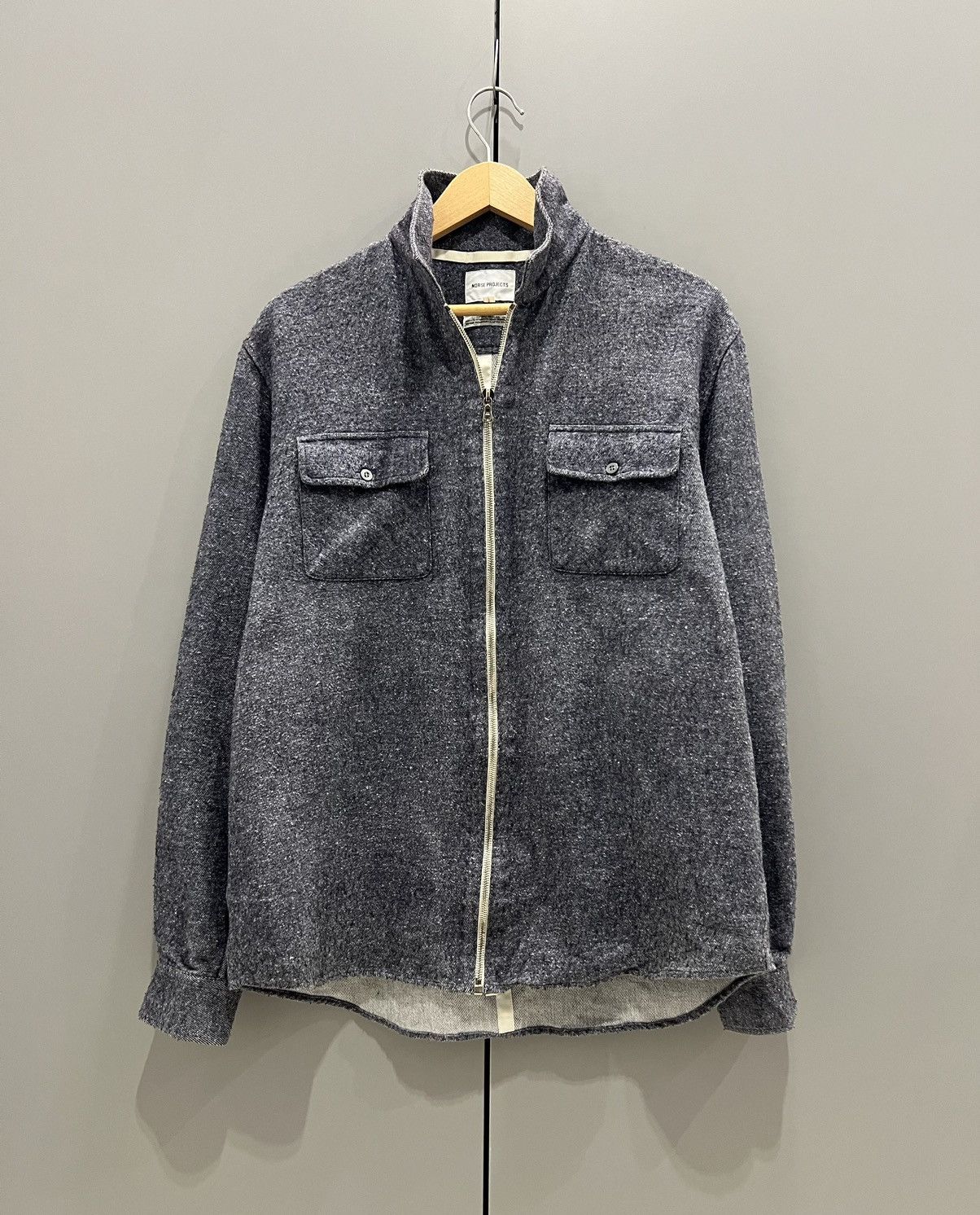 Norse Projects Vintage Overshirt NORSE PROJECTS Kyle Wool Pocket Jacket Size US L / EU 52-54 / 3 - 1 Thumbnail