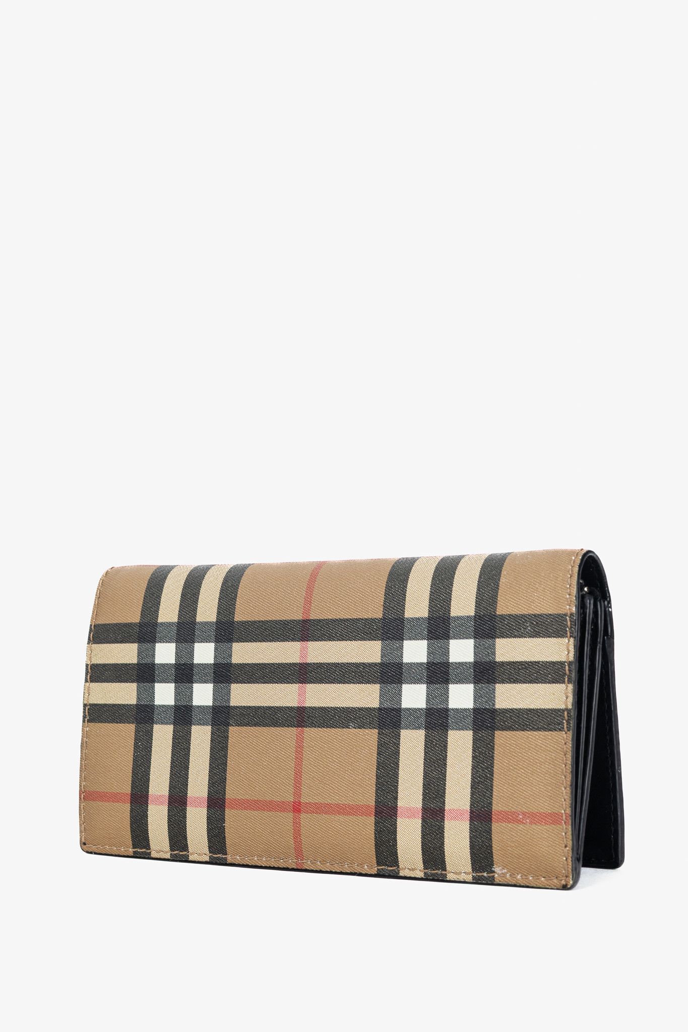Burberry Burberry Cavendish Vintage Check Leather Continental Wallet Size ONE SIZE - 3 Thumbnail