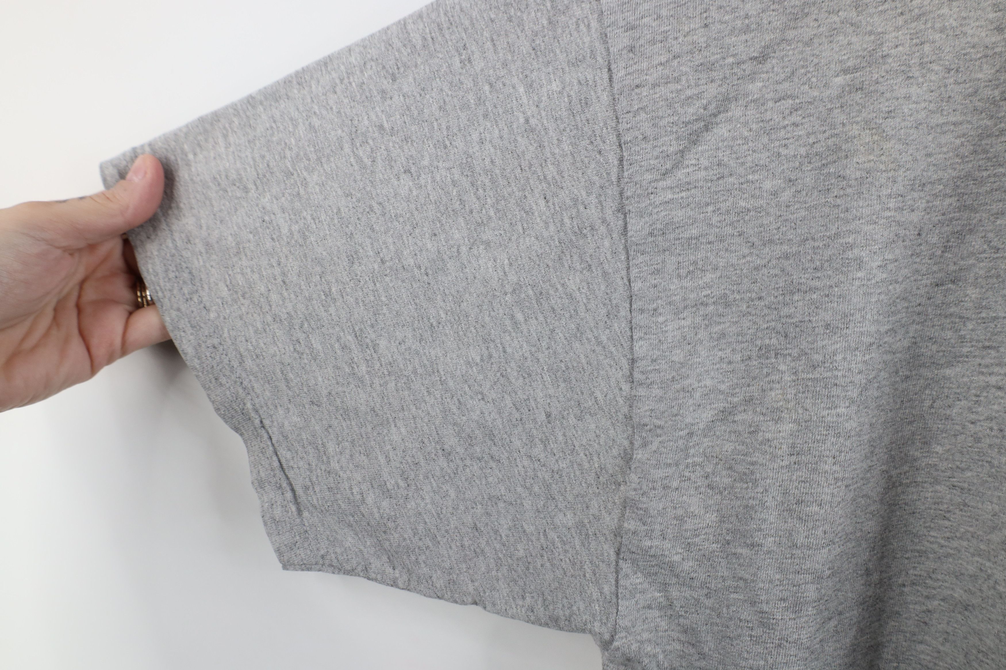 Vintage Vintage 90s Y2K Streetwear Heavyweight Cotton T-Shirt Gray Size US XL / EU 56 / 4 - 8 Thumbnail