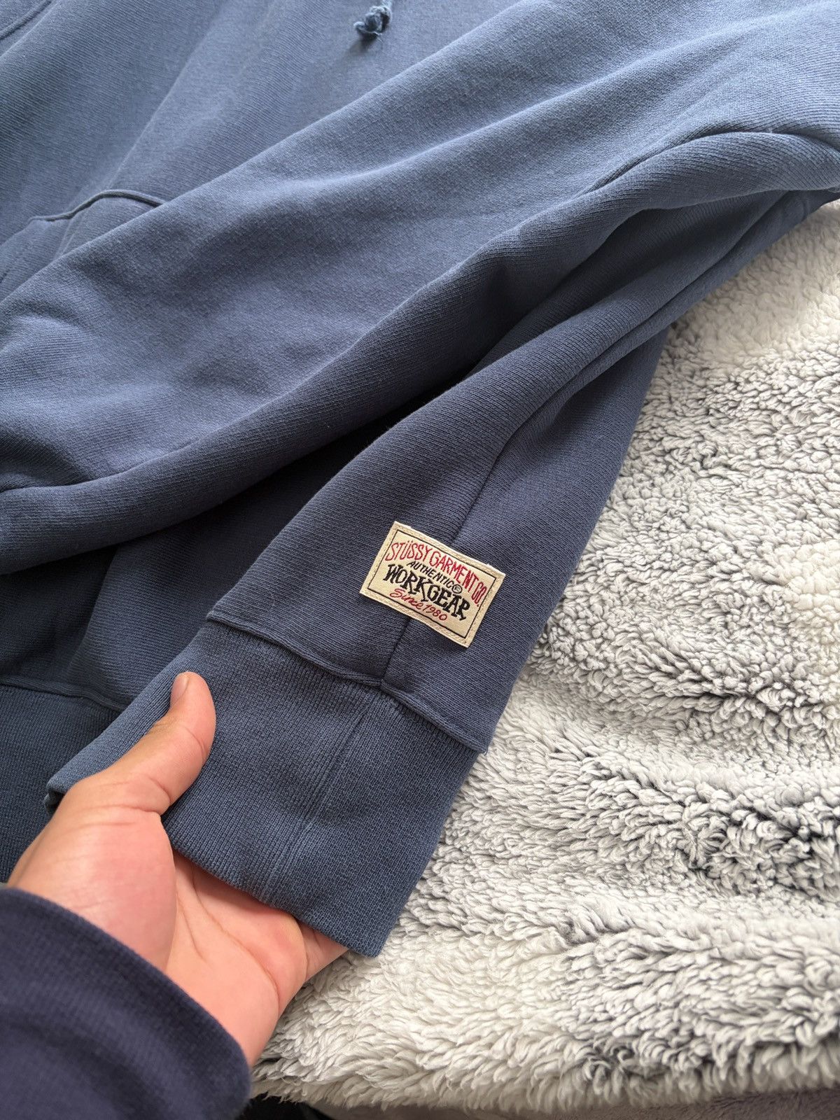 Stussy Stussy Fleece Hoodie Blue Size US S / EU 44-46 / 1 - 2 Thumbnail