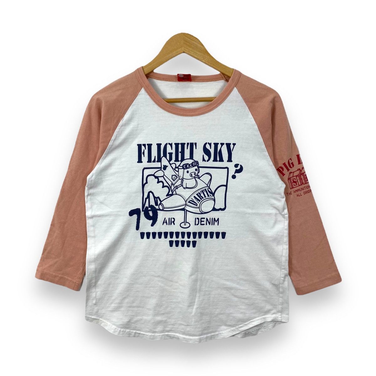Studio D'Artisan Vintage STUDIO D'ARTISAN Flight Sky Air Denim Tee Shirt Size US M / EU 48-50 / 2 - 1 Thumbnail