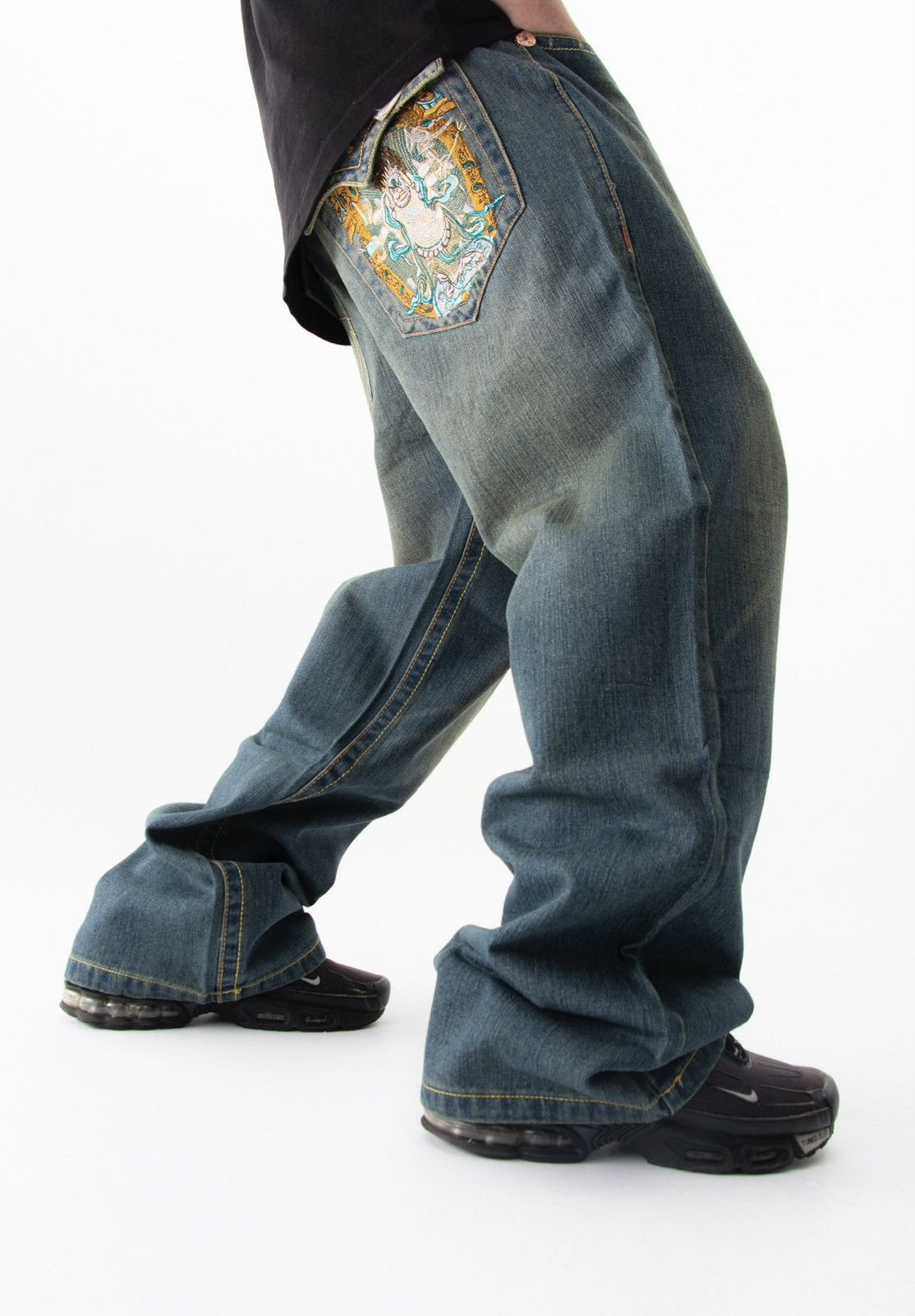 True Religion True religion distressed faded denim pants Size US 42 / EU 58 - 1 Thumbnail