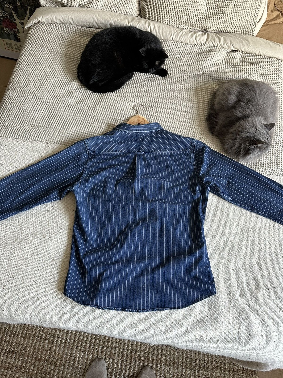 Descendant × Japanese Brand Real Indigo Descendant Pinstripe Shirt Size US L / EU 52-54 / 3 - 2 Thumbnail