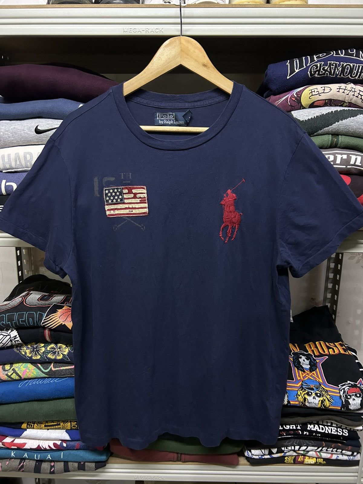 Polo Ralph Lauren × Ralph Lauren × Vintage Vintage Polo Ralph Lauren Usa Flag Size US L / EU 52-54 / 3 - 1 Thumbnail