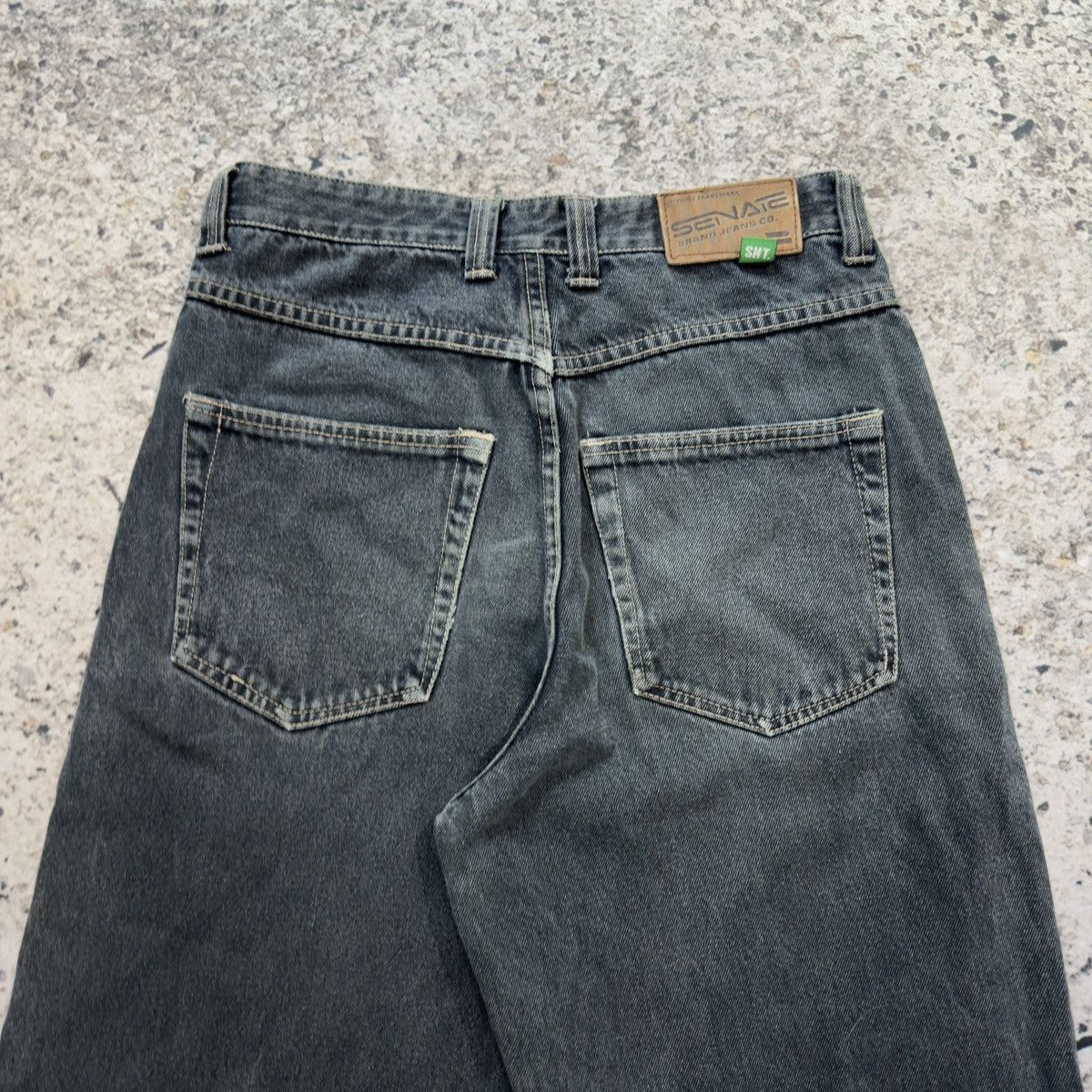 Vintage Thrashed Faded Distressed Y2K Jean Shorts Jorts ERD Grunge Size US 29 - 8 Thumbnail