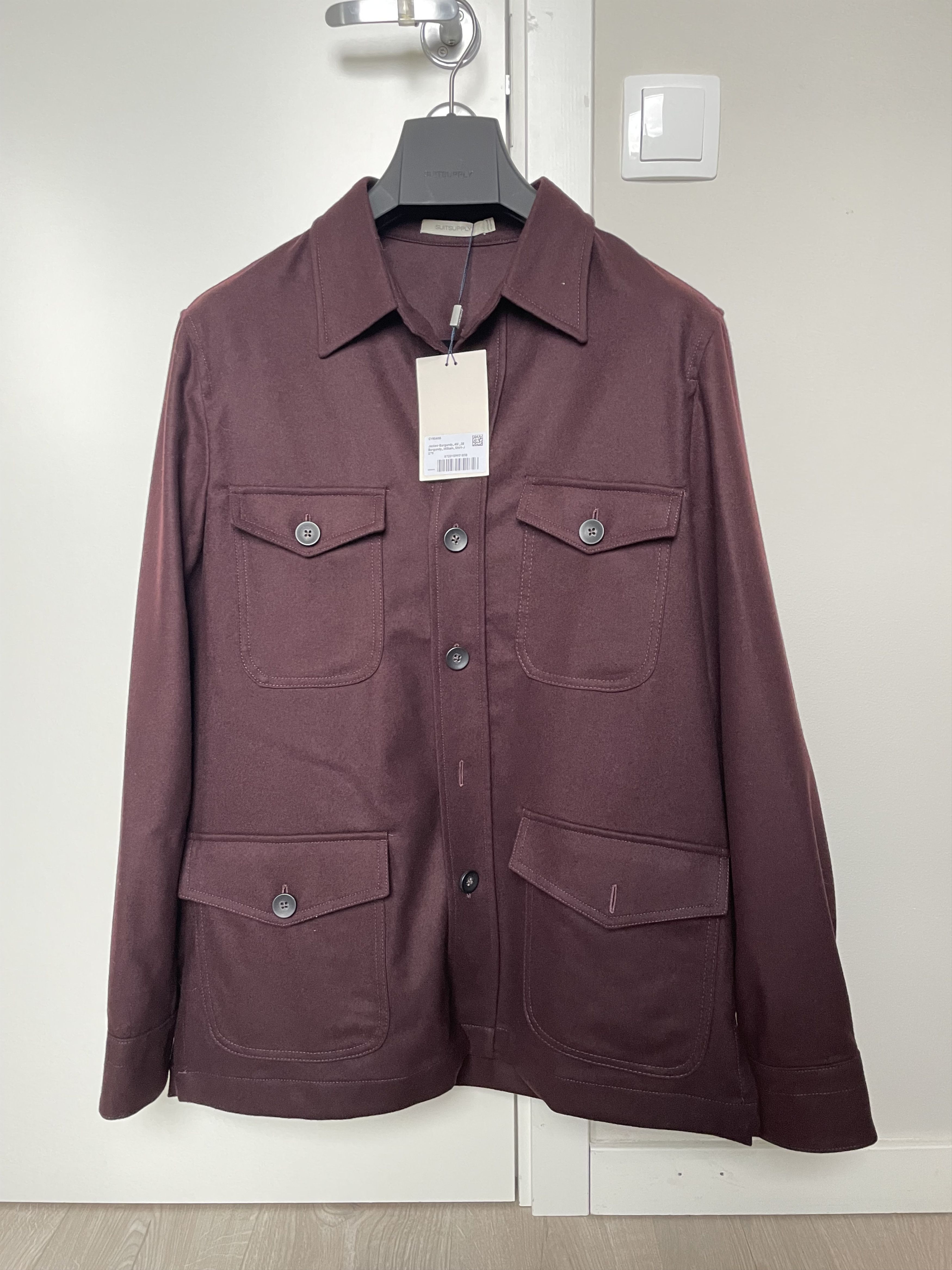 Suitsupply [NO US TAX] NWT Suitsupply flannel shirt jacket, 38R\EU48 Size US M / EU 48-50 / 2 - 1 Thumbnail