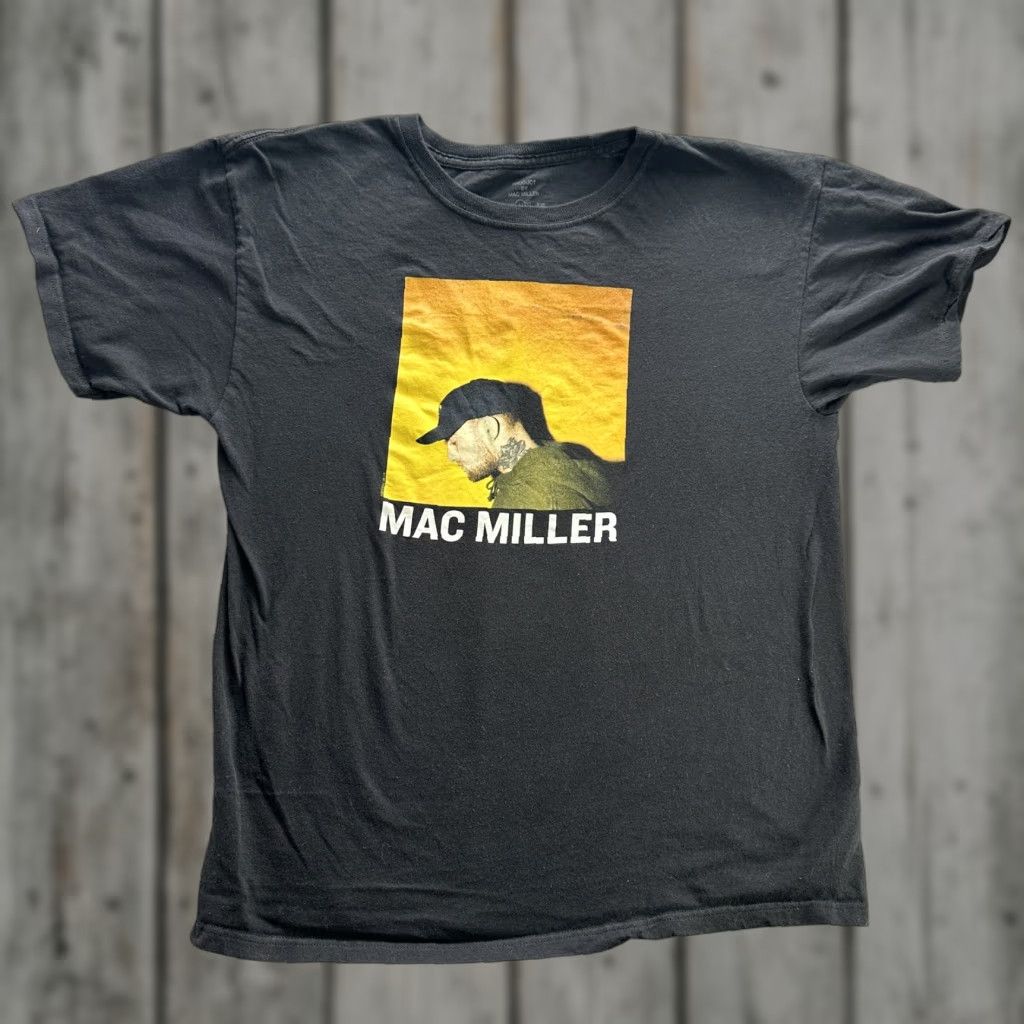 Vintage Mac Miller Shirt Mens Large Black Graphic Tee Hip Hop Artist Merch Size US L / EU 52-54 / 3 - 1 Thumbnail