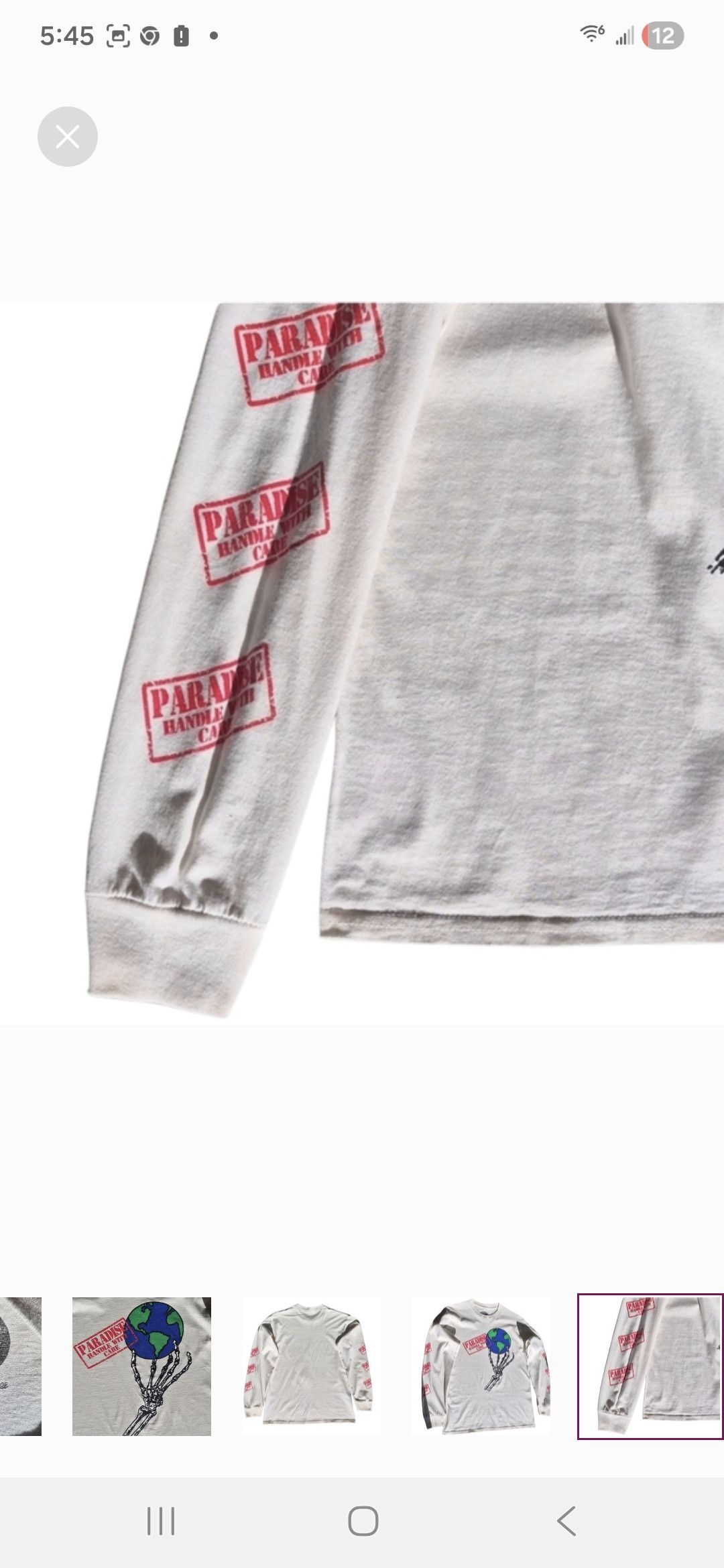 Paradise PARADISE NYC Graphic Long Sleeve Tee Shirt Retails for $115 Size US M / EU 48-50 / 2 - 5 Thumbnail