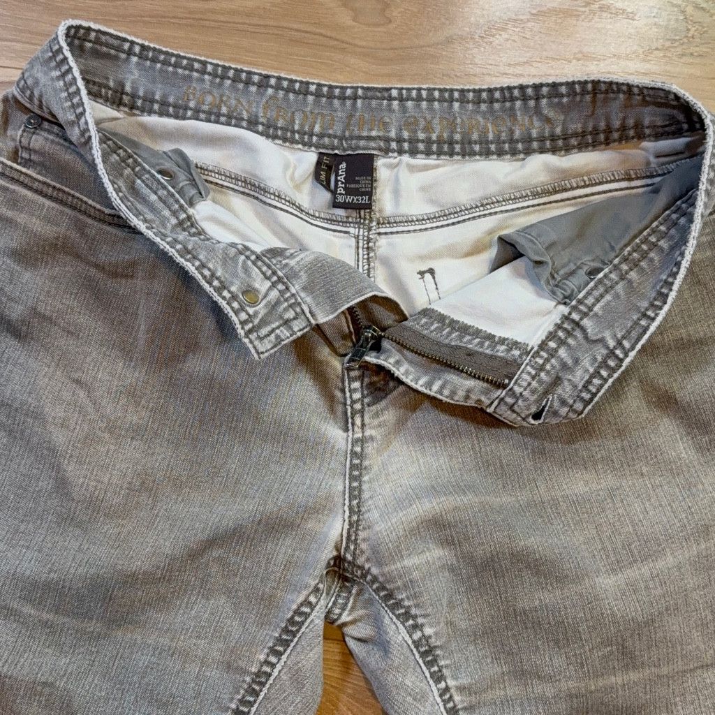 Prada prAna Men’s Slim Fit Gray Jeans 30x32 Size US 30 / EU 46 - 3 Thumbnail