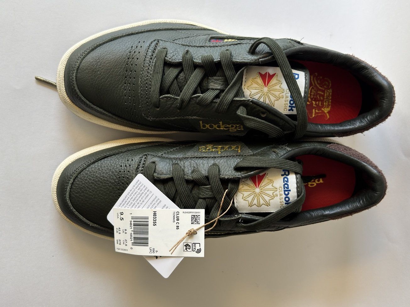 Bodega × Reebok DS Reebok x Bodega Club C 85 Sz 9.5 Size US 9.5 / EU 42-43 - 3 Thumbnail