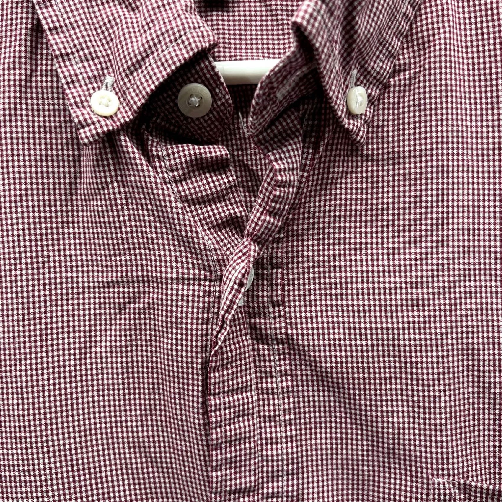 J.Crew J. CREW Shirt Men Large Red Button-Down Gingham Pocket Casual Preppy Button-Up Regular Fit Shirt Size US L / EU 52-54 / 3 - 5 Thumbnail