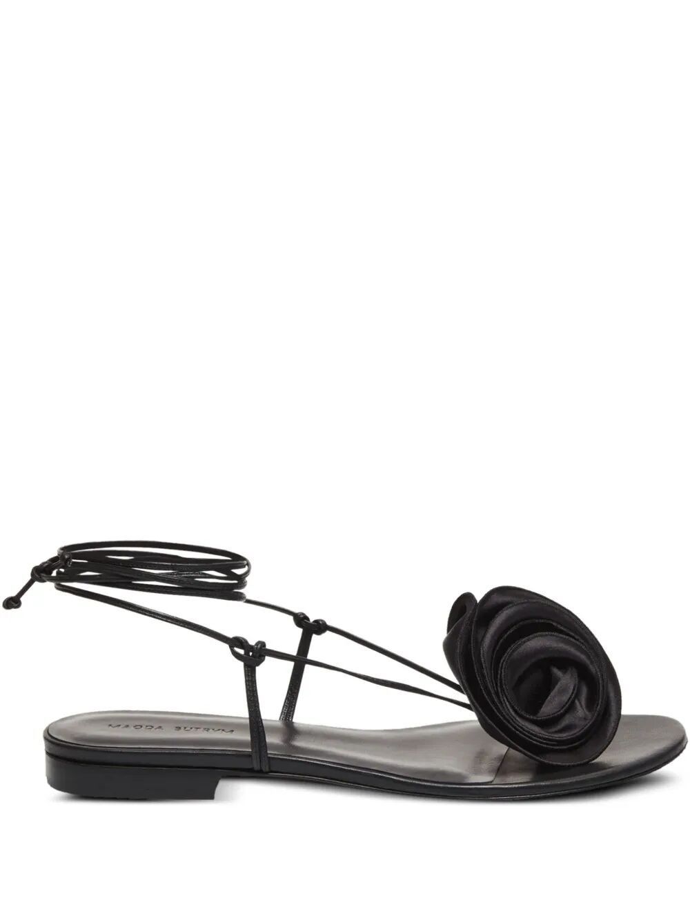 Magda Butrym WRAP AROUND FLAT FLOWER SANDALS Size US 7.5 / IT 37.5 - 1 Thumbnail