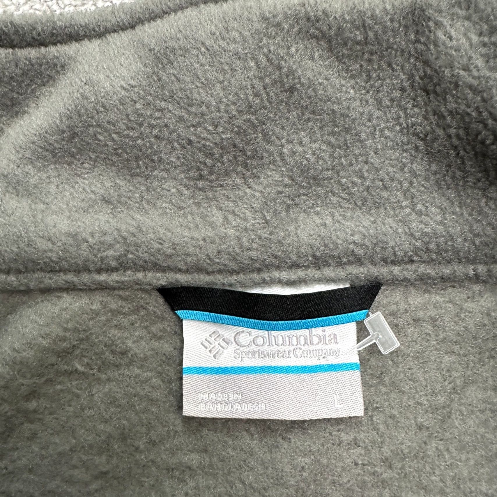 Vintage Columbia Vest Mens Large Gray Black Full Zip Fleece Steens Mountain Outdoor Hiking Pockets Size US L / EU 52-54 / 3 - 5 Thumbnail