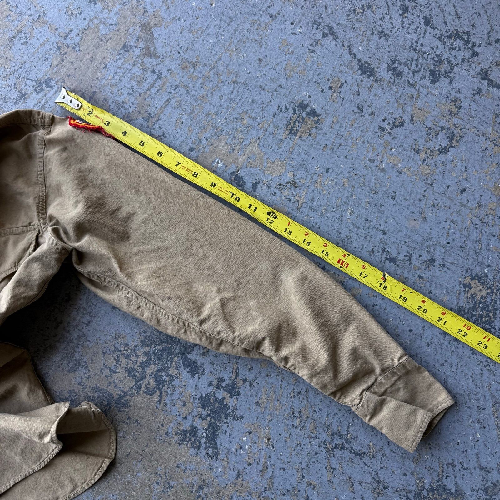 Vintage USMC Khaki Cotton Shirt 40s Vtg WW2 Size US S / EU 44-46 / 1 - 8 Thumbnail