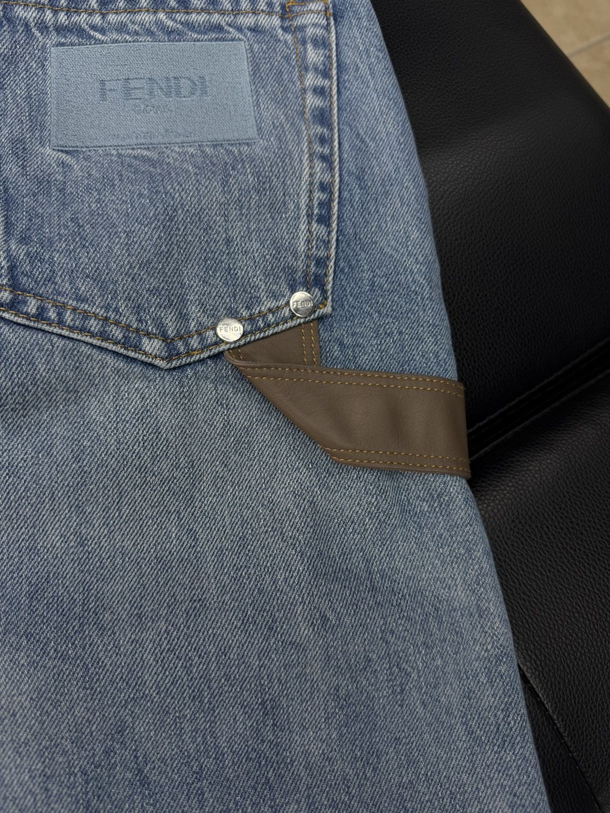 Fendi Fendi Blue Jeans Leather Size 30/34 $1500 Retail Size US 30 / EU 46 - 12 Thumbnail