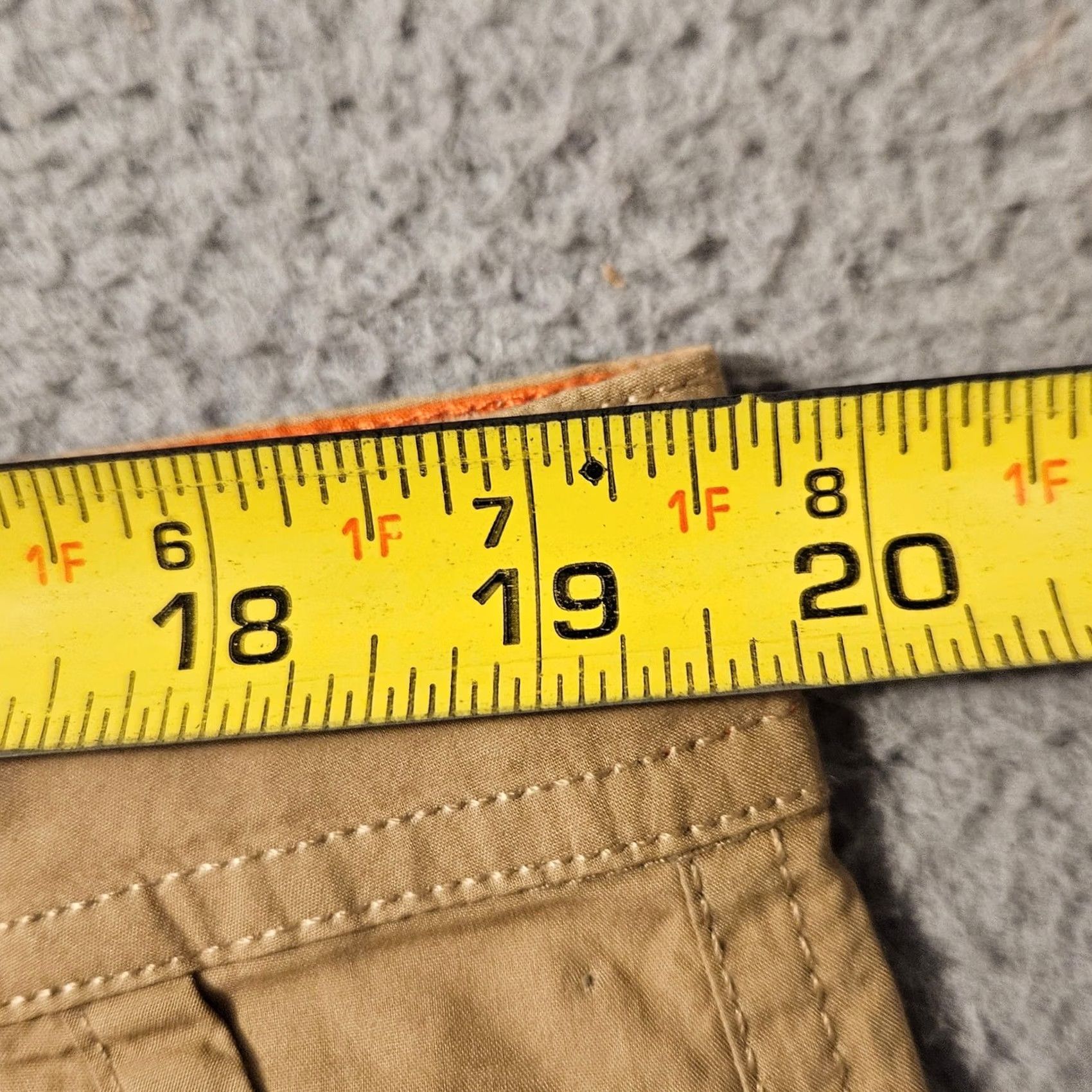 Vintage Columbia Washed Out Shorts Mens 38 x 8 Brown Flat Front Comfort Outdoor Fishing Chino Shirt Size US 36 / EU 52 - 7 Thumbnail