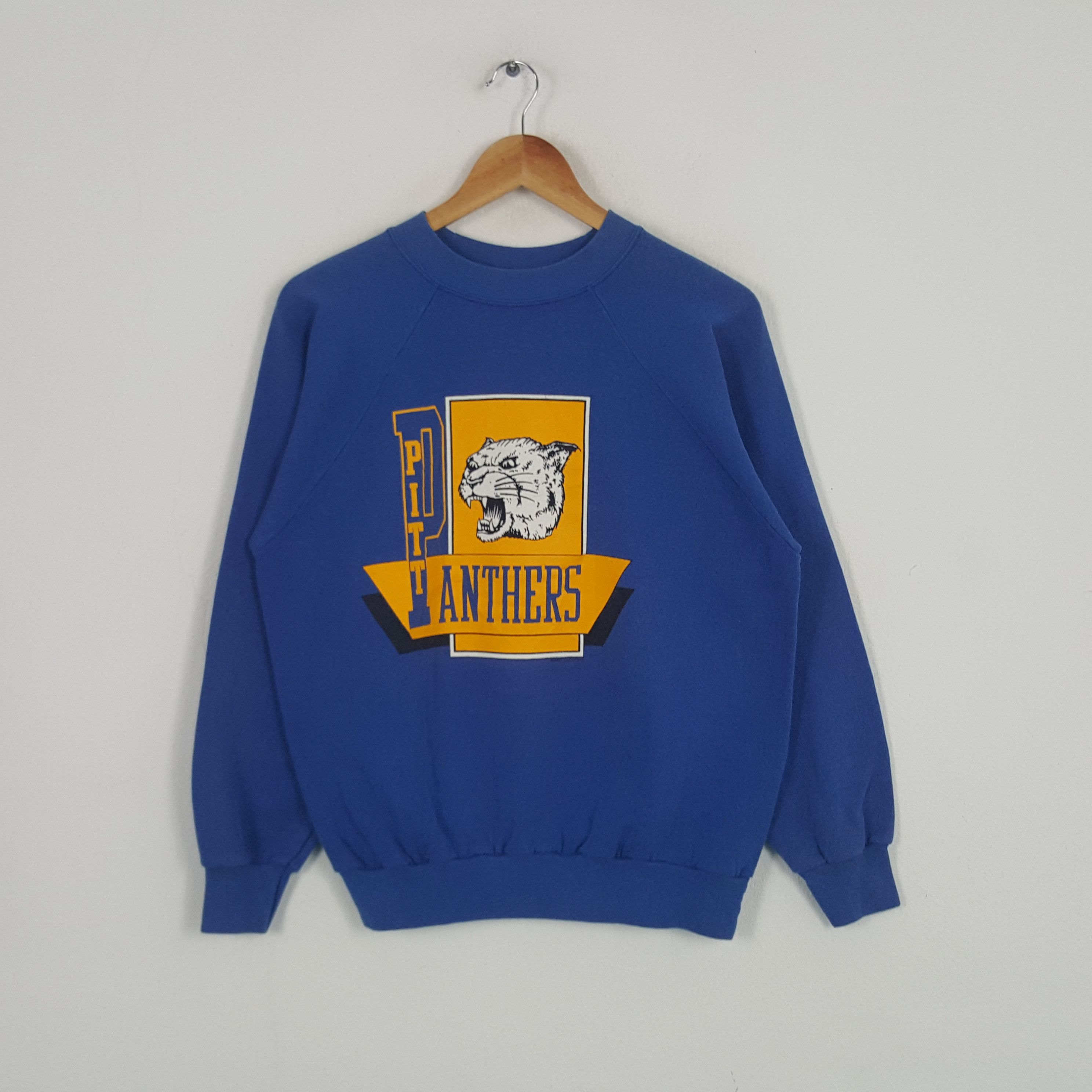 NFL × Vintage Vintage Pitt Panthers American Football Team Sweatshirt Size US M / EU 48-50 / 2 - 1 Thumbnail