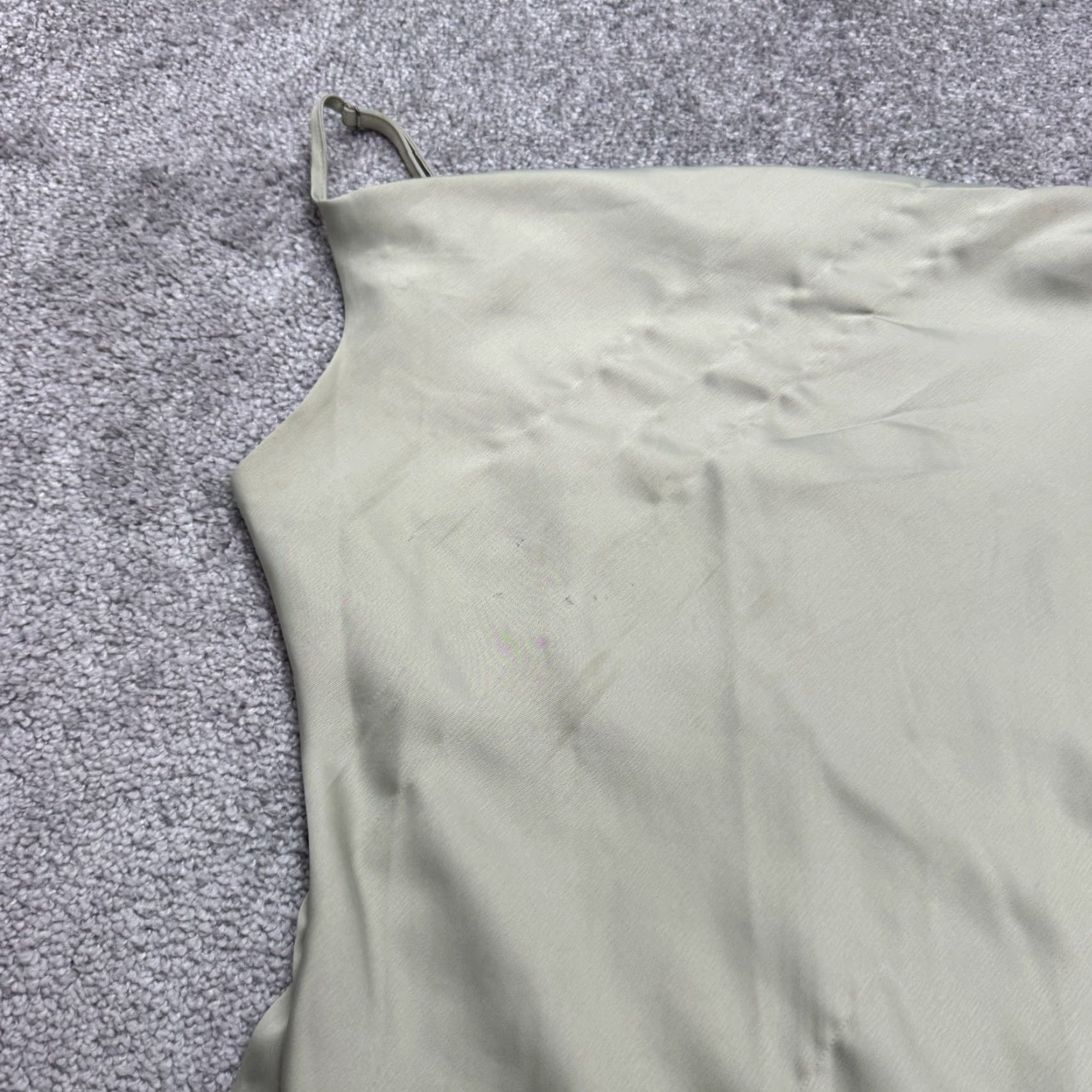 Urban Outfitters Urban Outfitters Dress Womens Medium Sage Green Satin Cowl Neck MiniSlip Tank Size M / US 6-8 / IT 42-44 - 4 Thumbnail