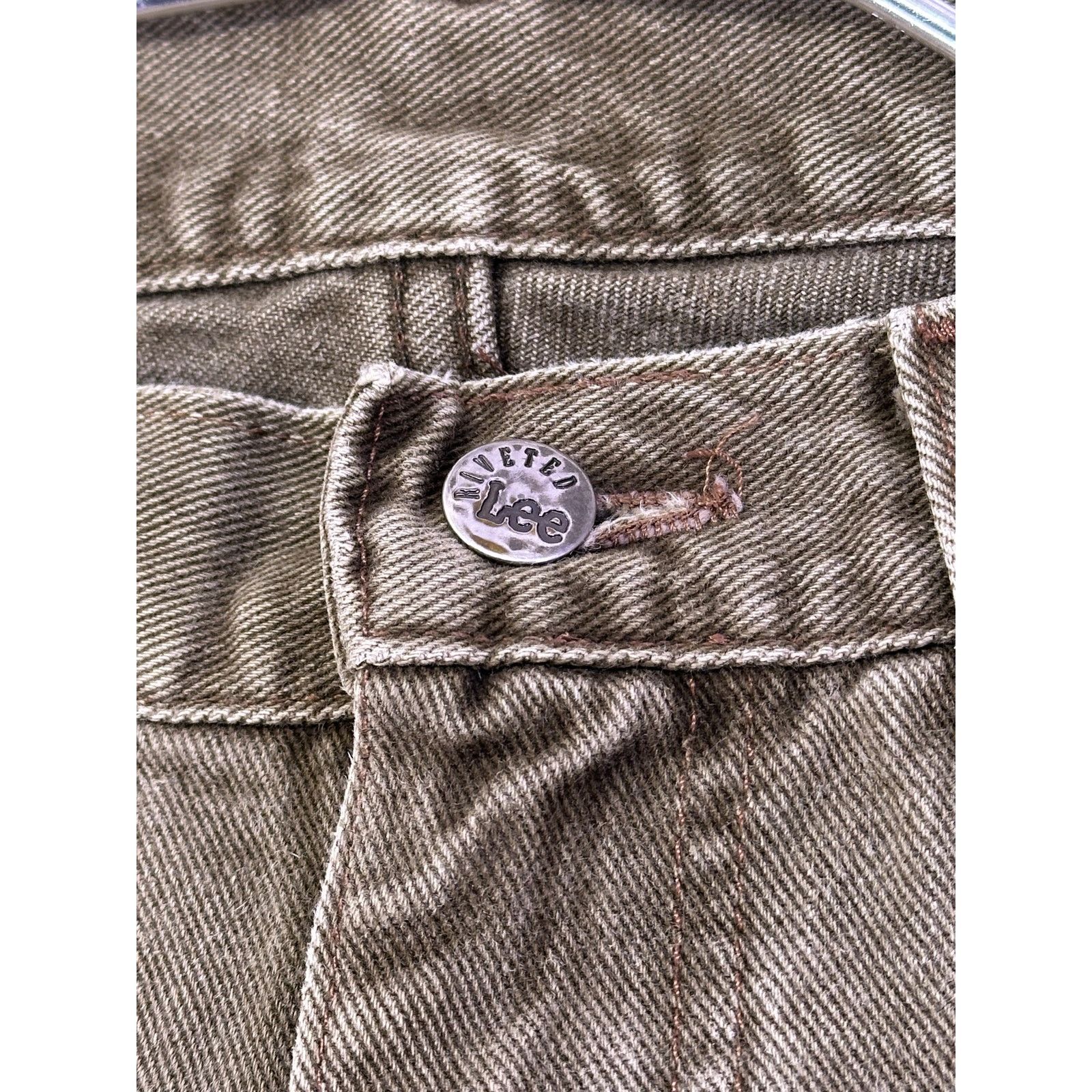 Lee Vintage Riveted Lee gold Brown Jeans Size 33x32 Size US 33 - 6 Thumbnail