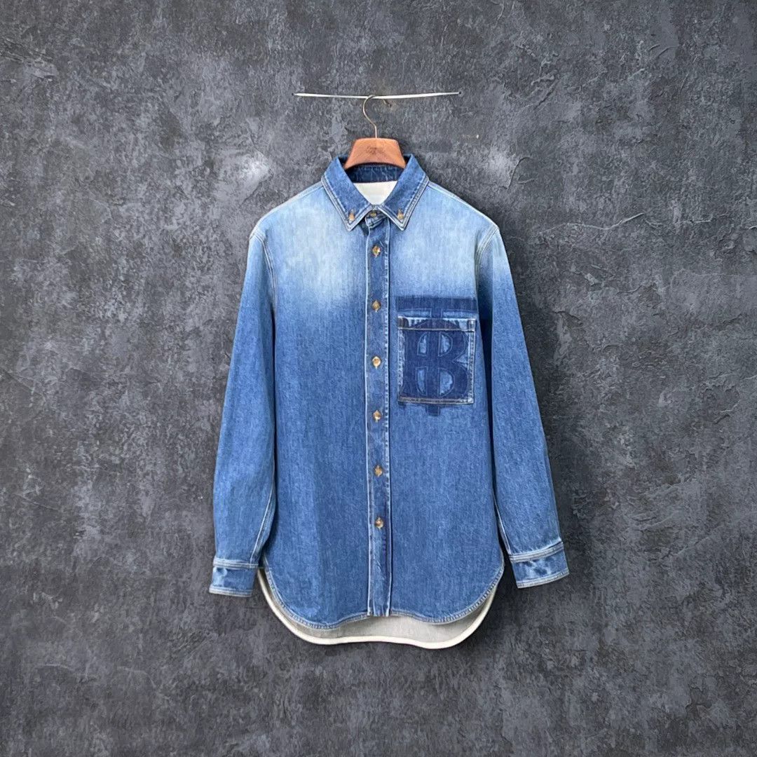 Burberry Burberry Retro Denim Shirt s Men Size US S / EU 44-46 / 1 - 1 Thumbnail