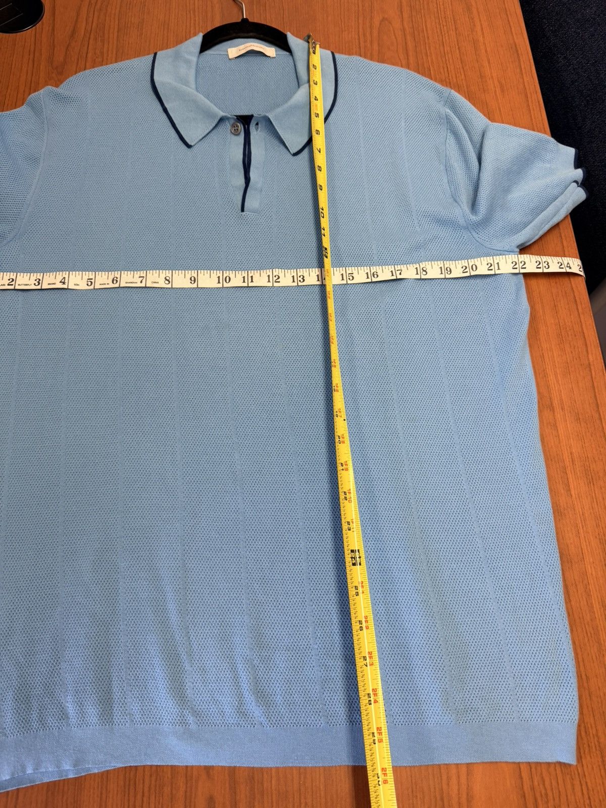 Ermenegildo Zegna Ermenegildo Zegna Knit Polo Sweater Blue Italy Sz 56 XXL Size US XL / EU 56 / 4 - 10 Thumbnail