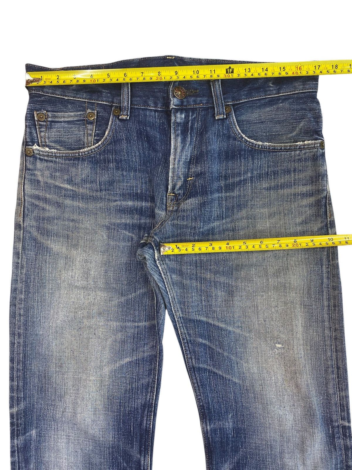 Edwin Edwin Whiskers Faded Wash Style Bootcut Jeans Size US 34 / EU 50 - 9 Thumbnail