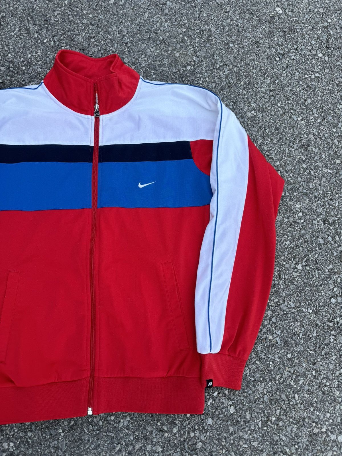 Nike × Vintage Nike zip 00s vintage swoosh crazy rap skate y2k boxy logo Size US S / EU 44-46 / 1 - 3 Thumbnail