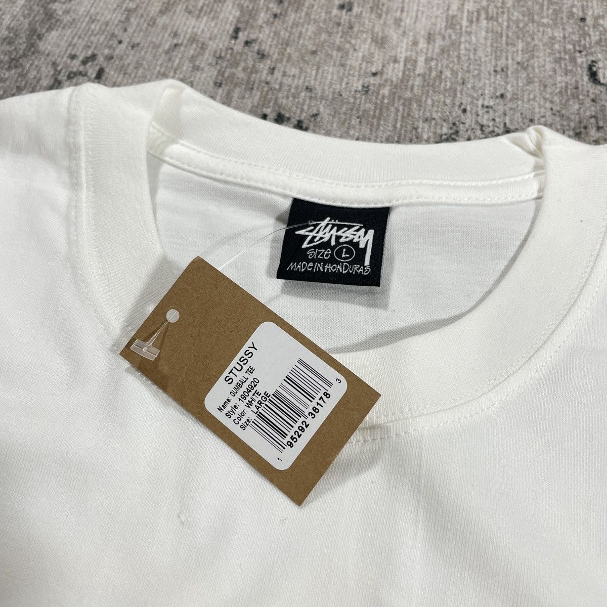 Stussy OG Stussy Gumball Logo Tee White // L Size US L / EU 52-54 / 3 - 5 Thumbnail