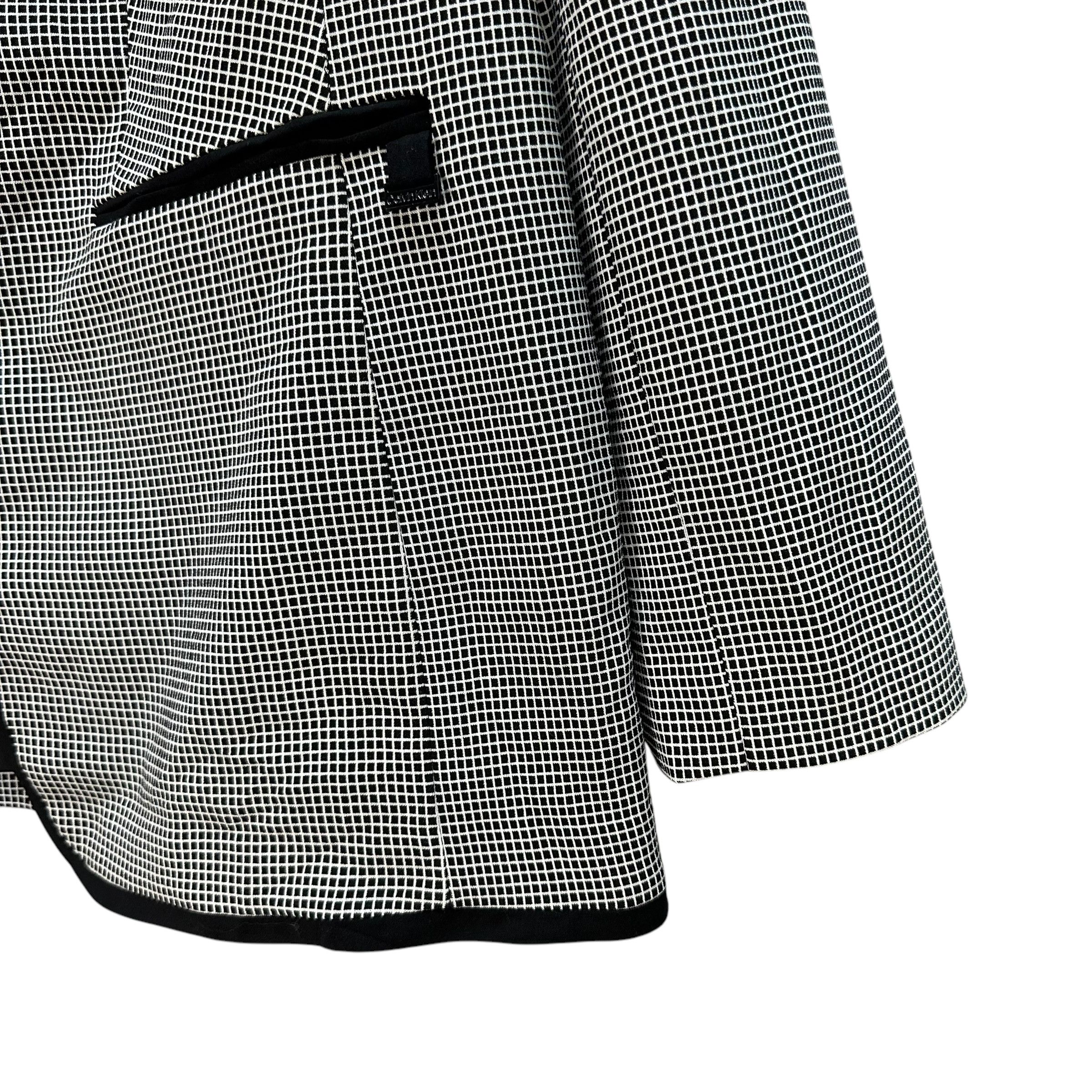 Calvin Klein CALVIN KLEIN Single Button Small Check Blazer #A71-1723 Size XL / US 12-14 / IT 48-50 - 5 Thumbnail