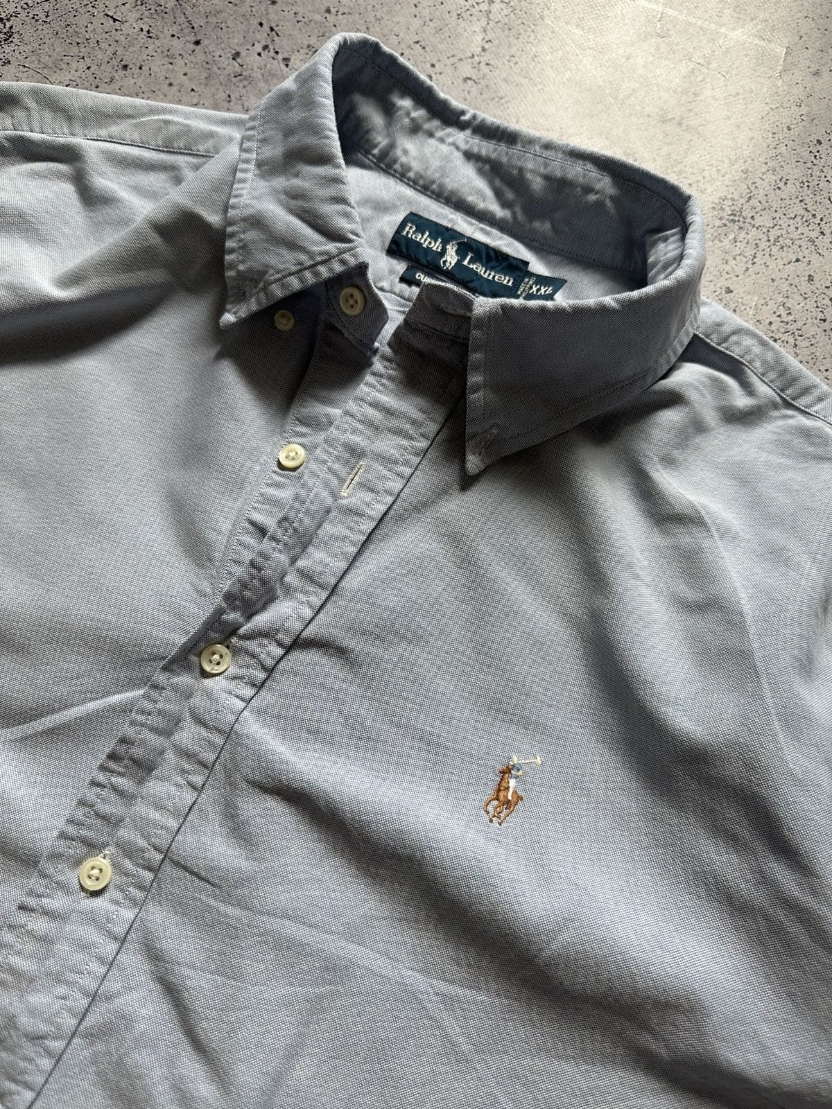 Vintage Vintage Polo Ralph Lauren Button Up Shirt Mini Pony Y2K USA Size US XXL / EU 58 / 5 - 2 Thumbnail