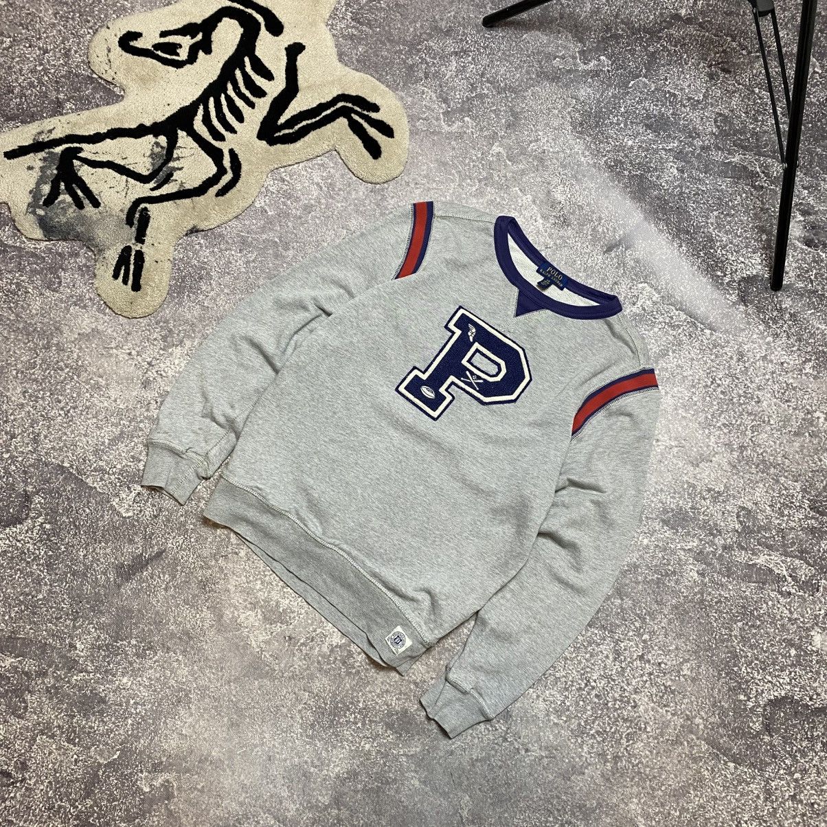 Vintage Men’s Polo Ralph Lauren Big Logo y2k hype sweatshirt Size US S / EU 44-46 / 1 - 1 Thumbnail