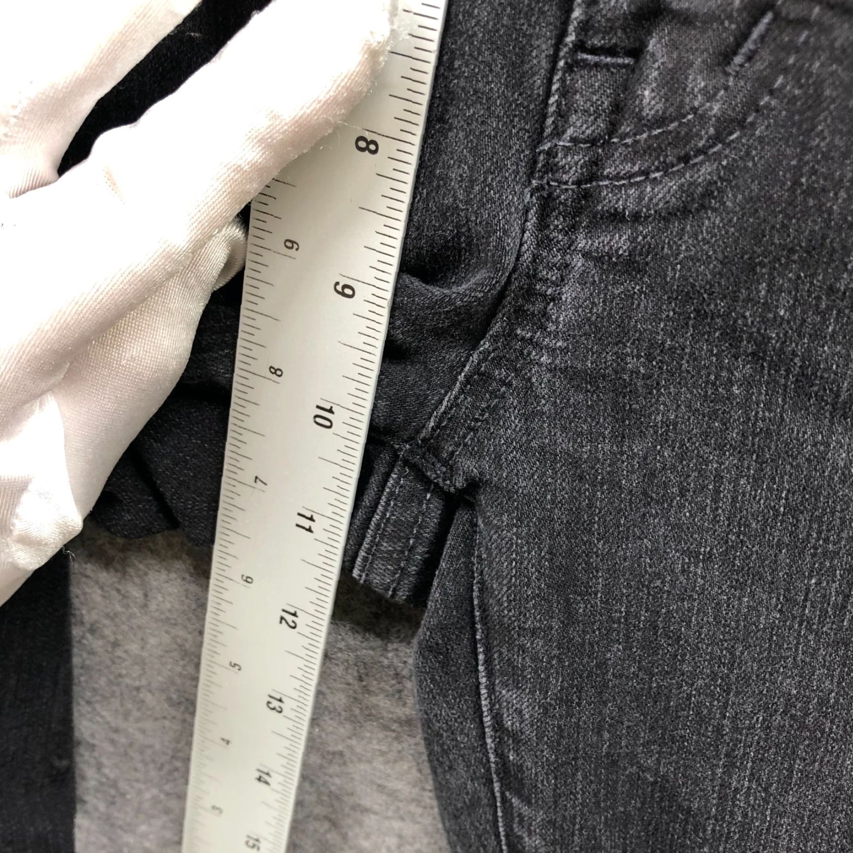 Madewell Madewell 10" High-Rise Roadtripper Supersoft Jeans Davie Wash Womens 27 Black Size 27" / US 4 / IT 40 - 7 Thumbnail